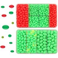 Perlas para Pesca Diferentes tamaño verschidenne Color Bombilla Perlas (Verde)